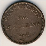 Denmark, 12 skilling, 1813