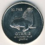 Остров Сен-Поль., 20 франков (2011 г.)