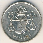 Mexico, 25 centavos, 1950–1953