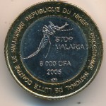 Нигер, 6000 франков КФА (2005 г.)