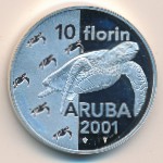 Аруба, 10 флоринов (2001 г.)
