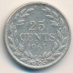 Либерия, 25 центов (1960–1961 г.)