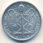 Vatican City, 2 lire, 1967