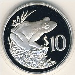 Fiji, 10 dollars, 1986