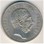 Saxony, 5 mark, 1902