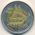 Остров Европа., 500 франков (2012 г.)