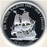 Fiji, 10 dollars, 2004