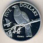Новая Зеландия, 5 долларов (2001 г.)