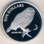 Новая Зеландия, 5 долларов (1999 г.)