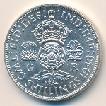 Великобритания, 2 шиллинга (1937–1946 г.)