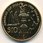 New Zealand, 10 dollars, 2002