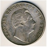 Baden, 2 gulden, 1846–1852