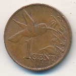 Тринидад и Тобаго, 1 цент (1974–1976 г.)