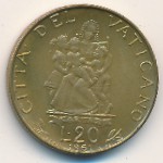 Vatican City, 20 lire, 1960–1962
