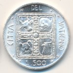 Vatican City, 500 lire, 1977