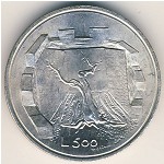 San Marino, 500 lire, 1976