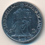Ватикан, 1 лира (1942–1946 г.)