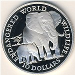 Cook Islands, 10 dollars, 1990