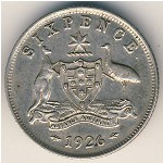 Австралия, 6 пенсов (1911–1936 г.)