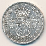 Southern Rhodesia, 1/2 crown, 1937