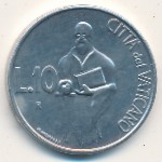 Vatican City, 10 lire, 1991