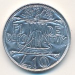 Vatican City, 10 lire, 1993