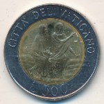 Vatican City, 500 lire, 1986