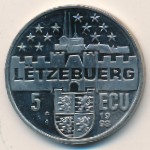 Люксембург., 5 экю (1998 г.)