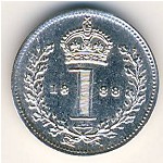 Great Britain, 1 penny, 1888–1892