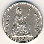 Great Britain, 4 pence, 1888