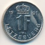 Luxemburg, 1 franc, 1988–1995