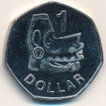 Соломоновы острова, 1 доллар (1996–2005 г.)