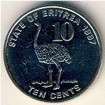Эритрея, 10 центов (1997 г.)