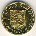 Jersey, 1/4 shilling, 1957–1960