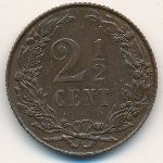 Нидерланды, 2 1/2 цента (1903–1906 г.)