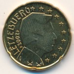 Люксембург, 20 евроцентов (2002–2006 г.)
