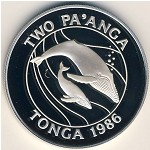 Tonga, 2 paanga, 1986
