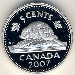 Canada, 5 cents, 2004–2011