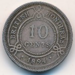 Британский Гондурас, 10 центов (1894 г.)