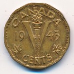 Канада, 5 центов (1943–1944 г.)