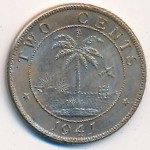 Либерия, 2 цента (1941–1978 г.)