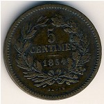 Люксембург, 5 сентим (1854–1870 г.)