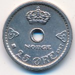 Norway, 25 ore, 1924–1950