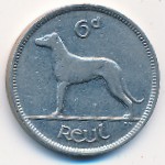 Ireland, 6 pence, 1928–1935