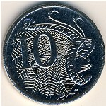 Австралия, 10 центов (1999–2019 г.)