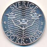 Швеция, 100 крон (1984 г.)
