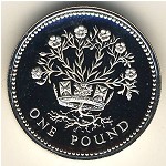 Great Britain, 1 pound, 1986–1991