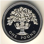 Great Britain, 1 pound, 1987–1992