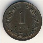 Нидерланды, 1 цент (1877–1900 г.)