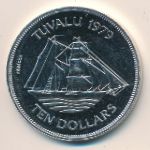 Tuvalu, 10 dollars, 1979